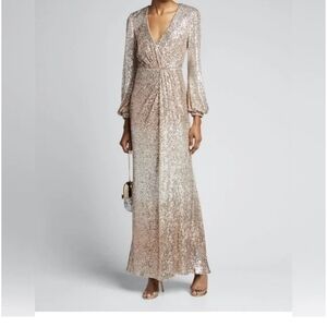 Badgley Mischka Elegant Sequin Evening Gown Brand New With Tag